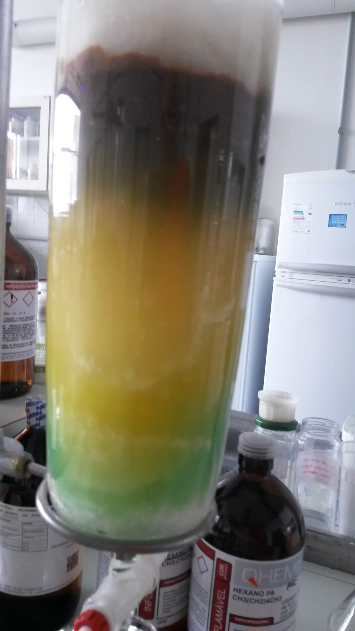 Coluna cromatográfica - Pesquisa em Fitoquímica